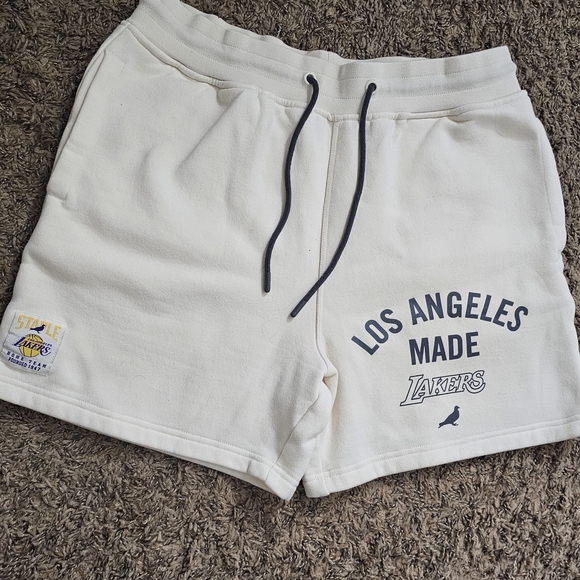 Staple Cream Athletic Shorts - Picture 1 of 3